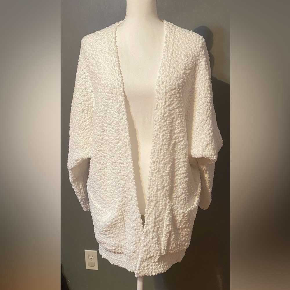 Elegant White Women's Cardigan